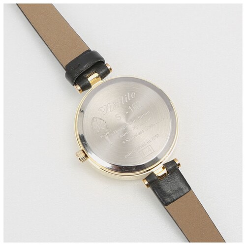 腕時計 レディース かわいい 通販 ガット 丸型 ウォッチ アナログ リストウォッチ ファッションウォッチ 月 黒猫 fieldwork フィールドワーク シンプル おしゃれ 日本製 ビジネス カジュ_5