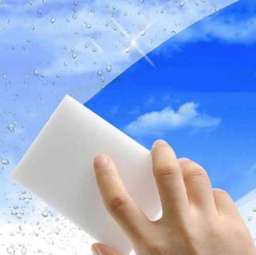 ホワイト メラミンスポンジ 業務用 通販 10×6cm 6個 スポンジ 洗剤不要 激落ち メラミンクリーナー 掃除 ガラス タイル 水栓金属 床掃除 掃除道具 日用品 雑貨 大掃除 合成樹脂 クレーブ_1