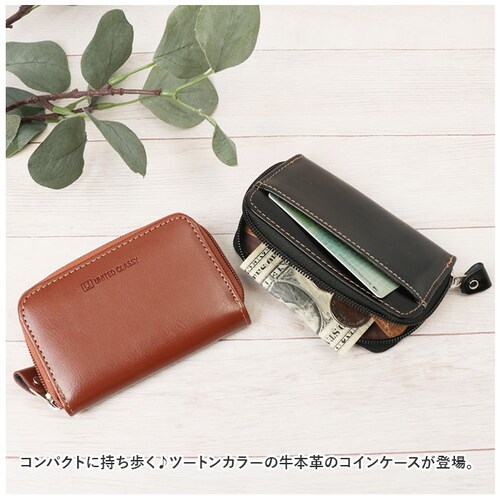 ブラック コインケース メンズ 革 通販 小銭入れ 財布 サイフ メンズ財布 ミニ財布 レザー 牛革 使いやすい 小物 ケース コンパクト ラウンドファスナー ビジネス おしゃれ シンプル 社会人 学_1