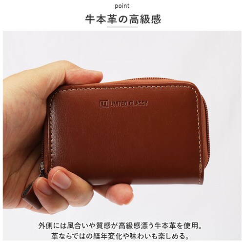 ブラック コインケース メンズ 革 通販 小銭入れ 財布 サイフ メンズ財布 ミニ財布 レザー 牛革 使いやすい 小物 ケース コンパクト ラウンドファスナー ビジネス おしゃれ シンプル 社会人 学_10