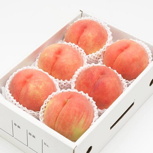 【予約】山形県産 白桃 2kg (秀品/柔らかめ/5玉〜8玉入り/クール冷蔵) もも 桃 ギフト 贈り物 お取り寄せ_6