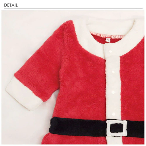 赤ちゃん クリスマス 服 通販 サンタ 衣装 サンタクロース カバーオール ベビー服 男の子 女の子 可愛い ハロウィン 仮装 秋冬 オールインワン パーティー イベント 記念写真 撮影 フォト かわ_7