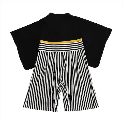 袴 ロンパース 男の子 通販 はかま ハカマ 赤ちゃん 100日祝い お宮参り 百日祝い お食い初め 出産祝い 命名式 初節句 男児袴ロンパース 家紋無し 725011 ベビードレス セレモニードレス_2