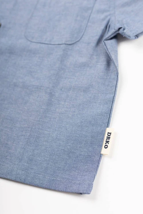 半袖 襟付き シャツ キッズ 通販 半袖シャツ 前開きシャツ ダンガリーシャツ 前開き 子供 おしゃれ かわいい 男の子 羽織り カジュアル 可愛い オシャレ ボーイズ 子供服 子ども服 ベビー服 A_4