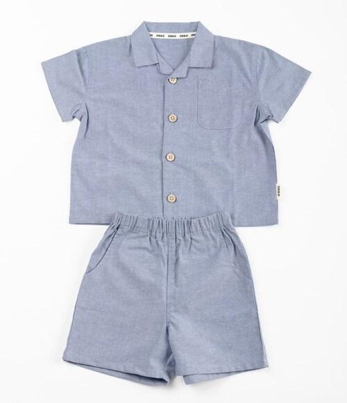 半袖 襟付き シャツ キッズ 通販 半袖シャツ 前開きシャツ ダンガリーシャツ 前開き 子供 おしゃれ かわいい 男の子 羽織り カジュアル 可愛い オシャレ ボーイズ 子供服 子ども服 ベビー服 A_5