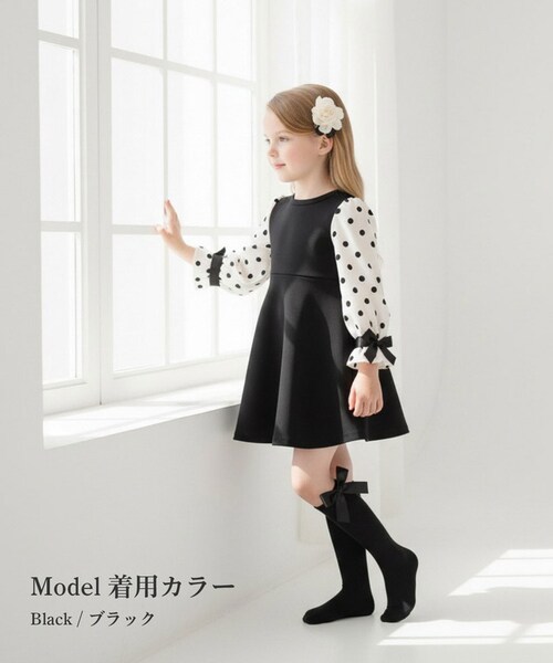 キッズ ハイソックス 女の子 通販 Rora ローラ 子供服 エマリー リボン 靴下 長靴下 ソックス くつ下 膝下 子供 こども フォーマル 入園式 卒園式 入学式 卒業式 おしゃれ かわいい オシ_3