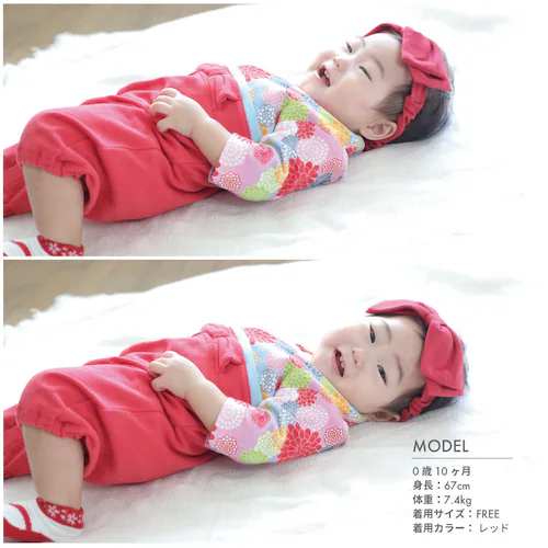 袴 ロンパース 女の子 通販 はかま ハカマ ドレスオール ツーウェイオール 100日祝い 百日祝い お食い初め 赤ちゃん 菊 出産祝い 全開き 菊柄女児はかま兼用ドレス 715005 ベビードレス _6