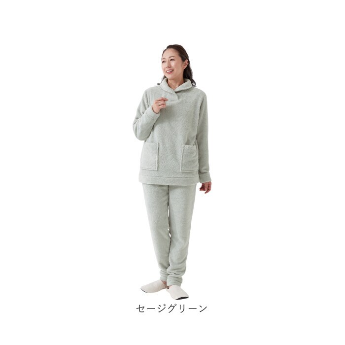 セージグリーン LLサイズ パジャマ 上下セット レディース 通販