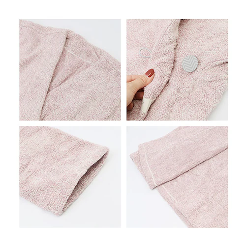 バスローブ タオル地 通販 ココチエナ cocochiena ココローブ レディース メンズ マイクロファイバー 速乾 タオル 吸水 マイクロファイバータオル おしゃれ バス用品 バスルーム シンプル_10