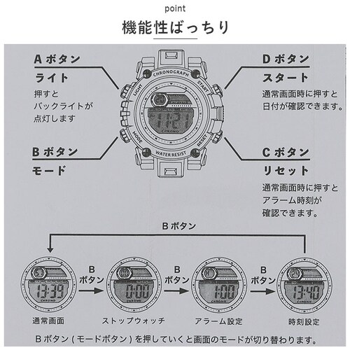 field work �t�B�[���h���[�N �r���v �h�� �ʔ� ���v �E�H�b�` �f�W�^�����v �f�W�^�� �X���[ 3�C�� �C�� �X�g�b�v�E�H�b�` �X�v���b�g�^�C�� �o�b�N���C�g �A���[�� ���f�B�[�X �����Y_3