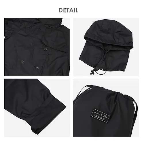 レインコート レディース ロング 通販 トレンチコート ロングコート コート アウター 通勤 春 合羽 カッパ 耐水 レインウェア 無地 おしゃれ シンプル かわいい レイングッズ【代引き不可】_10