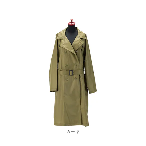 レインコート レディース ロング 通販 トレンチコート ロングコート コート アウター 通勤 春 合羽 カッパ 耐水 レインウェア 無地 おしゃれ シンプル かわいい レイングッズ【代引き不可】_14