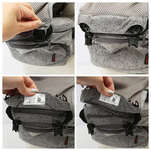 ヒップシート 抱っこ紐 通販 napnap ナップナップ 抱っこひも ベビーキャリア ウエストバッグ バッグ バック たためる ショルダー 折りたためる Tran ダブルショルダー 出産祝い ベビー用_8