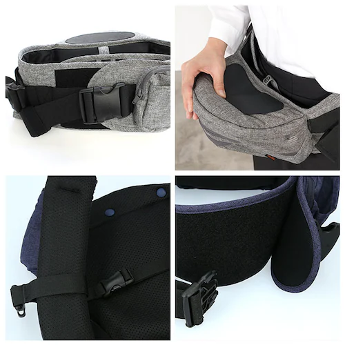 ヒップシート 抱っこ紐 通販 たためる 折りたためる Tran ダブルショルダー 便利グッズ 出産祝い ベビー用品 ベビーグッズ 赤ちゃん用品 ウエストキャリーバッグ パパグッズ 出産準備 孫 ウエス_14