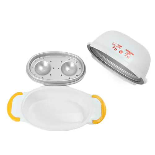 ゆでたまご 電子レンジ 通販 2個用 レンジでらくチン ゆで卵 茹で卵 簡単ゆでたまご 手軽 簡単 カンタン らくチン 固ゆで 半熟 タマゴ たまご 卵 玉子 湯でタマゴ ゆで玉子 おしゃピク おし_4