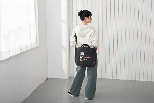 ���[�g�[�g �X�k�[�s�[ ROOTOTE 8441 �ʔ� �g�[�g�o�b�O �V�����_�[�o�b�O �΂߂����o�b�O ���f�B�[�X A4 �ʊw �ʋ� ���|�� �L�����o�X 2way �s�[�i�b�c Peanuts SNOO_3