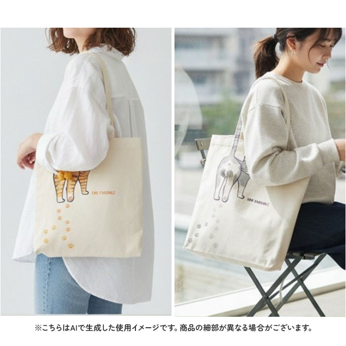 カリコ トートバッグ AND PACKABLE 通販 ニャンタマトートバッグ