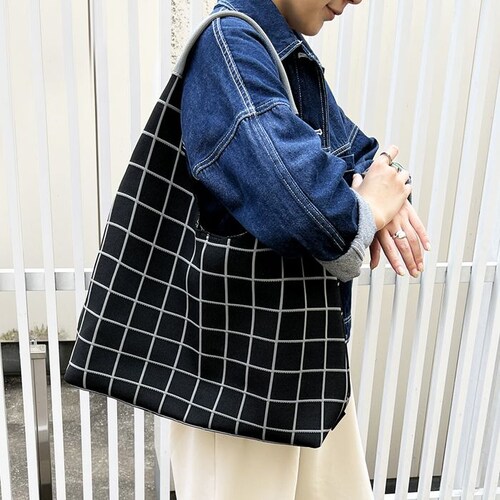 ROOTOTE ���[�g�[�g �g�[�g�o�b�O 3660 �ʔ� �g�[�g�o�b�N ���|���o�b�O �j�b�g�o�b�O �ʋ� �ʊw �傫�� A4 ���|�� ROUND ���E���h ������� ���킢�� �`�F�b�N�� �V���v�� ��_6