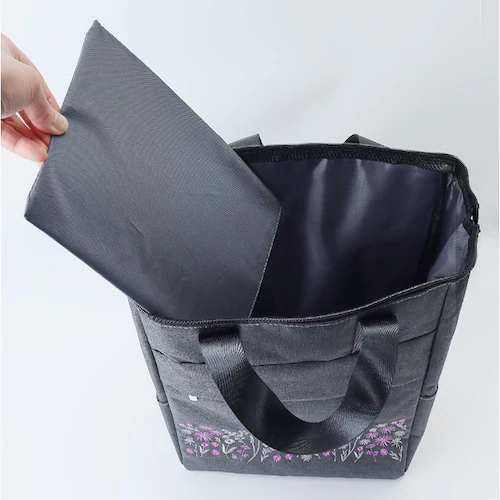 cocoro コ・コロ カート お買い物 4輪 2way 通販 お買い物カート ショッピングカート キャリーカート キャリーバッグ キャリーバック 買い物 買物 上品 刺繍 撥水 ポケット 使いやすい_15