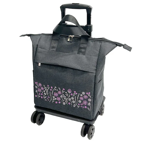 cocoro コ・コロ カート お買い物 4輪 2way 通販 お買い物カート ショッピングカート キャリーカート キャリーバッグ キャリーバック 買い物 買物 上品 刺繍 撥水 ポケット 使いやすい_16