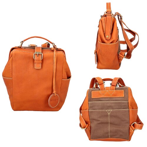 zucchero ズッケロ リュック 49692 がま口 通販 リュックサック バックパック デイパック バッグ バック がま口リュック がまくち 大きく開く 革 レザー 本革 レディース 通勤 通学_12