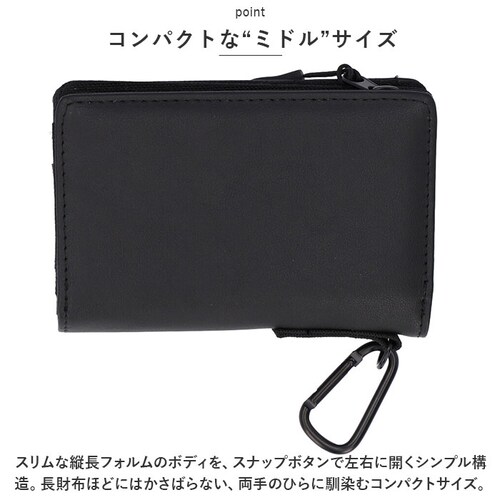 ベージュ/グレー コインケース メンズ 通販 L.R.M CMK220901 小銭入れ 財布 サイフ さいふ ミニ財布 合皮 フェイクレザー 小さめ カラビナ付き 止水ファスナー 高校生 男子 おしゃ_3