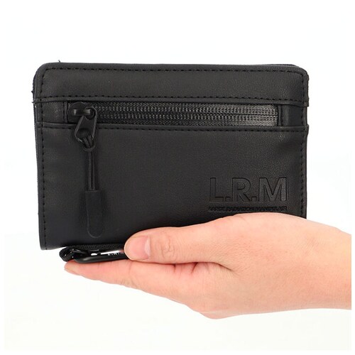 ベージュ/グレー コインケース メンズ 通販 L.R.M CMK220901 小銭入れ 財布 サイフ さいふ ミニ財布 合皮 フェイクレザー 小さめ カラビナ付き 止水ファスナー 高校生 男子 おしゃ_10
