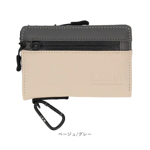 ベージュ/グレー コインケース メンズ 通販 L.R.M CMK220901 小銭入れ 財布 サイフ さいふ ミニ財布 合皮 フェイクレザー 小さめ カラビナ付き 止水ファスナー 高校生 男子 おしゃ_15