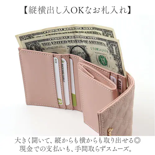 IVORY 三つ折り財布 レディース 通販 財布 三つ折り 3つ折り財布 ミニ財布 コンパクト財布 さいふ サイフ 小銭入れあり ボックス型小銭入れ 333105 おしゃれ かわいい 女性 女子 通勤_6