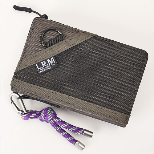 LRM 財布 CMK-1188 通販 メンズ 二つ折り財布 2つ折り財布 お財布 折り財布 折りたたみ財布 小銭入れあり L字ファスナー さいふ サイフ カラビナ付き 使いやすい 男性 男子 キッズ _8