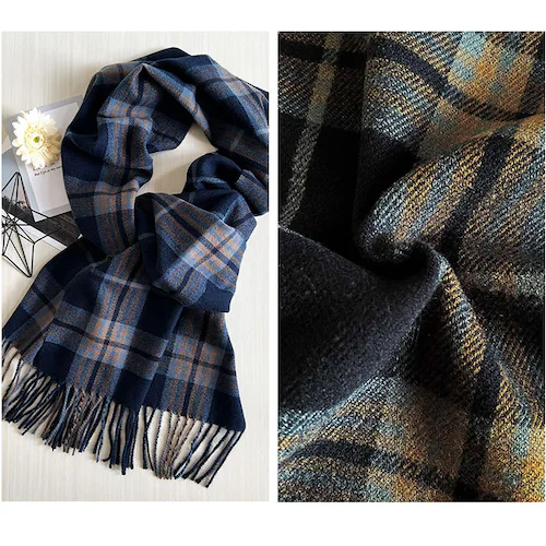 マフラー レディース 大きめ 柔らかい 通販 ストール 大判 大判ストール チェック柄 チェックマフラー フリンジマフラー えりまき 襟巻き 衿巻き ボリューム ふわふわ 女性 女子 高校生 女子高生_9