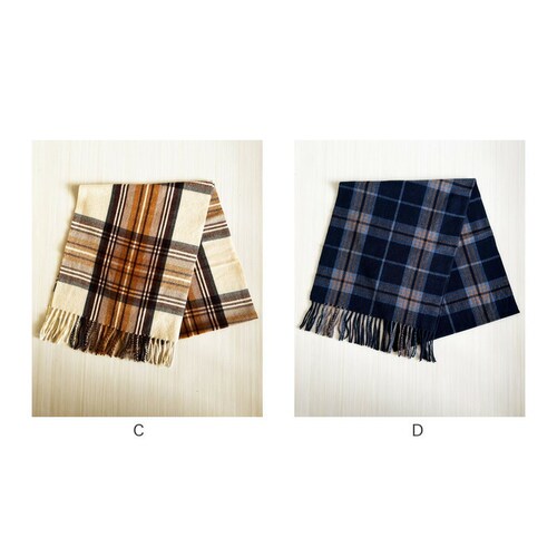 マフラー レディース 大きめ 柔らかい 通販 ストール 大判 大判ストール チェック柄 チェックマフラー フリンジマフラー えりまき 襟巻き 衿巻き ボリューム ふわふわ 女性 女子 高校生 女子高生_17