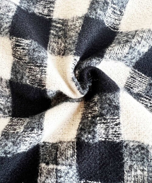 マフラー レディース 大きめ 柔らかい 通販 大判ストール ストール 大判 チェックマフラー チェック柄 フリンジマフラー 衿巻き えりまき 襟巻き ボリューム ふわふわ 女性 女子 高校生 女子高生_5