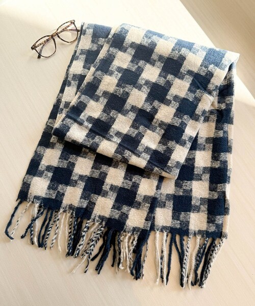 マフラー レディース 大きめ 柔らかい 通販 大判ストール ストール 大判 チェックマフラー チェック柄 フリンジマフラー 衿巻き えりまき 襟巻き ボリューム ふわふわ 女性 女子 高校生 女子高生_7