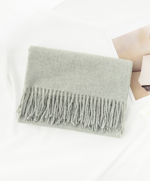 マフラー レディース 大きめ 柔らかい 通販 大判ストール ストール 大判 無地 シンプル フリンジマフラー 襟巻き 衿巻き えりまき ボリューム ふわふわ 女性 女子 メンズ 男性 高校生 女子高生_9
