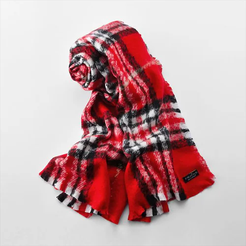 クロダ ストール KURODA OB90903L9 通販 マフラー ショール タータンチェックストール レディース おしゃれ FRAAS フラース チェック 大人 かわいい 可愛い オシャレ シンプル_4