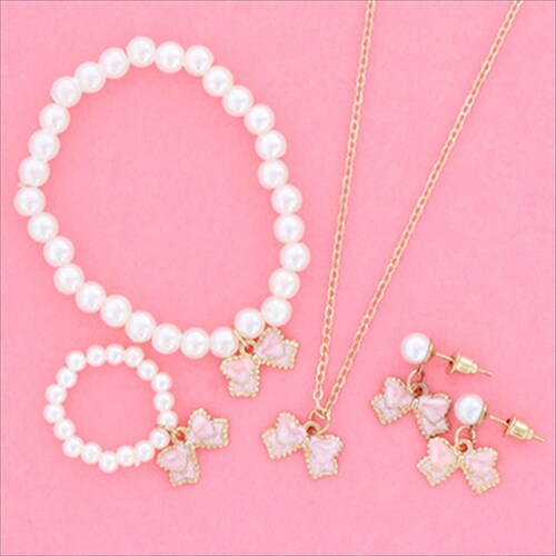 �q�� �A�N�Z�T���[ 4�_�Z�b�g �ʔ� �T����� �l�b�N���X �u���X���b�g �w�� �����O �S���^�C�v �s�A�X �e�q�R�[�f �T���z DW-7360 ������� ���킢�� ���� ���̎q �L�b�Y �q�ǂ� ����_2