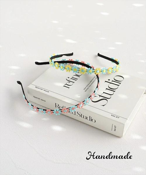 Rora カチューシャ キッズ 通販 ローラ パステル 髪飾り 髪留め 髪どめ ヘアアクセサリー ヘアバンド ヘッドドレス 子供 女の子 刺繍 フラワー お花 発表会 結婚式 入学式 卒業式 フォーマ_1