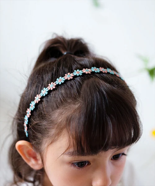 Rora カチューシャ キッズ 通販 ローラ パステル 髪飾り 髪留め 髪どめ ヘアアクセサリー ヘアバンド ヘッドドレス 子供 女の子 刺繍 フラワー お花 発表会 結婚式 入学式 卒業式 フォーマ_5