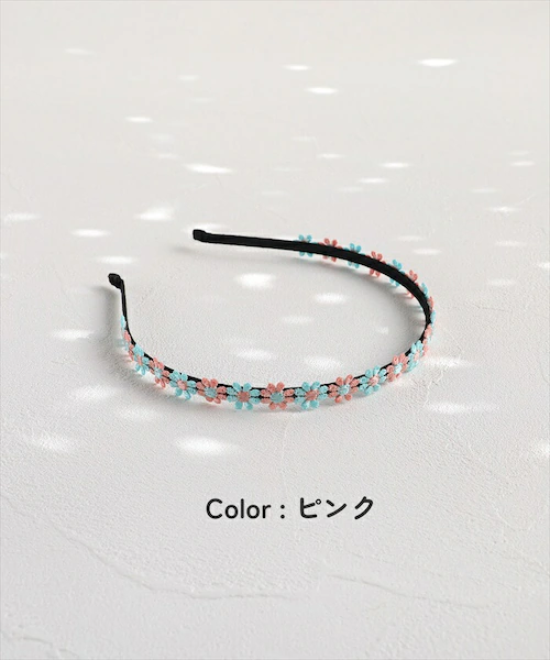 Rora カチューシャ キッズ 通販 ローラ パステル 髪飾り 髪留め 髪どめ ヘアアクセサリー ヘアバンド ヘッドドレス 子供 女の子 刺繍 フラワー お花 発表会 結婚式 入学式 卒業式 フォーマ_8