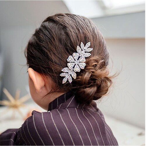 Rora バレッタ キッズ 通販 ローラ ルミエ 髪飾り 髪どめ 髪留め 大きめ キラキラ ラインストーン 女の子 子供 子ども こども フォーマル 卒園式 入学式 結婚式 発表会 七五三 パーティ _4