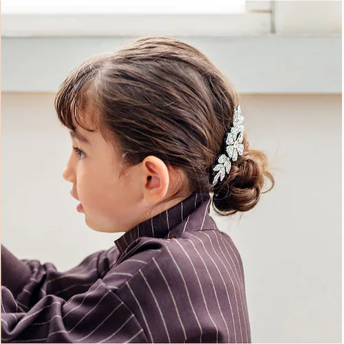 Rora バレッタ キッズ 通販 ローラ ルミエ 髪飾り 髪どめ 髪留め 大きめ キラキラ ラインストーン 女の子 子供 子ども こども フォーマル 卒園式 入学式 結婚式 発表会 七五三 パーティ _6