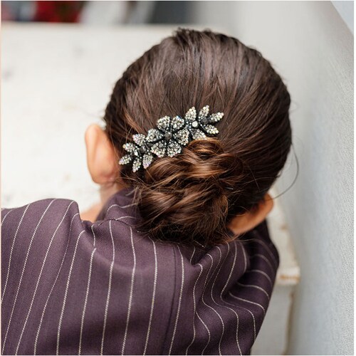 Rora バレッタ キッズ 通販 ローラ ルミエ 髪飾り 髪どめ 髪留め 大きめ キラキラ ラインストーン 女の子 子供 子ども こども フォーマル 卒園式 入学式 結婚式 発表会 七五三 パーティ _7