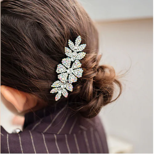 Rora バレッタ キッズ 通販 ローラ ルミエ 髪飾り 髪どめ 髪留め 大きめ キラキラ ラインストーン 女の子 子供 子ども こども フォーマル 卒園式 入学式 結婚式 発表会 七五三 パーティ _8