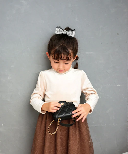 リボン バレッタ ハーフアップ 通販 Rora ローラ クラシック ツイード 髪飾り 髪どめ 髪留め 小さめ 大人っぽい 女の子 女子 子供 フォーマル 卒園式 入学式 結婚式 発表会 七五三 かわい_9