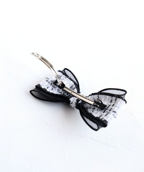 リボン バレッタ ハーフアップ 通販 Rora ローラ クラシック ツイード 髪飾り 髪どめ 髪留め 小さめ 大人っぽい 女の子 女子 子供 フォーマル 卒園式 入学式 結婚式 発表会 七五三 かわい_13