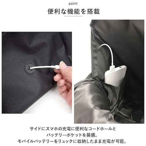 ブラック Kajimeiku カジメイク シューズインリュック 通販 リュック シューズポケット リュックサック ナップザック バックパック デイパック デイバッグ デイバック マザーズバッグ マザー_7