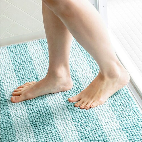 バスマット 75cm 通販 足ふきマット 足拭きマット お風呂 吸水マット お風呂マット おふろマット 洗える マット カキウチ 滑り止め付き 洗面所用品 洗濯機 抗菌 防臭 お風呂用品 洗面所 かわ_2