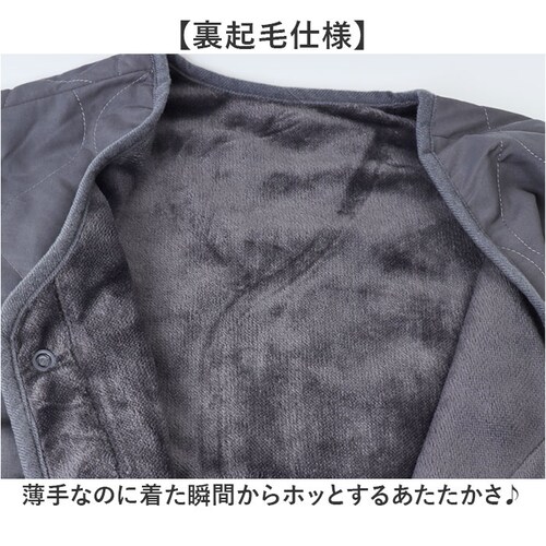 キルティングベスト レディース 通販 ジレ ロングジレ 前開き フロントボタン ノースリーブ おしゃれ ロングベスト ロング丈 撥水 はっ水 トップス かわいい カジュアル 暖かい 防寒 シンプル 無_4