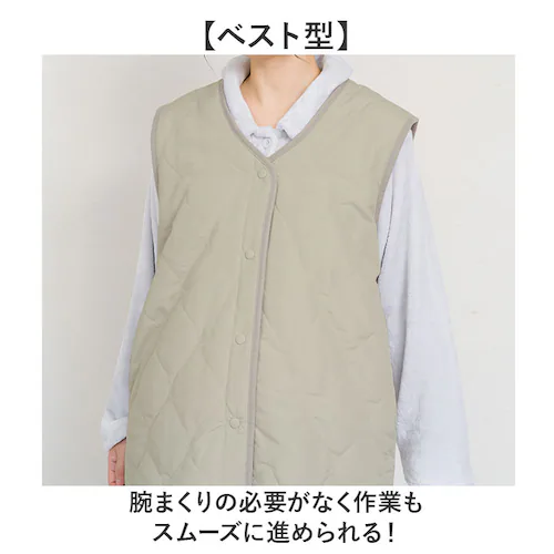 キルティングベスト レディース 通販 ジレ ロングジレ 前開き フロントボタン ノースリーブ おしゃれ ロングベスト ロング丈 撥水 はっ水 トップス かわいい カジュアル 暖かい 防寒 シンプル 無_5